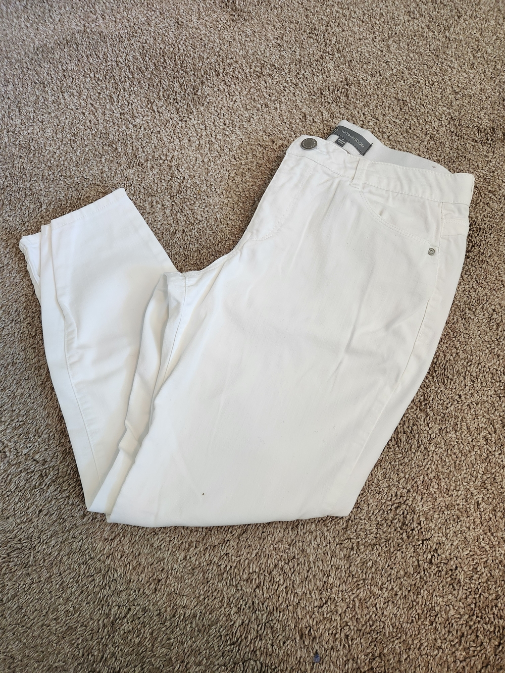 Wit & Wisdom White High-Rise Pants